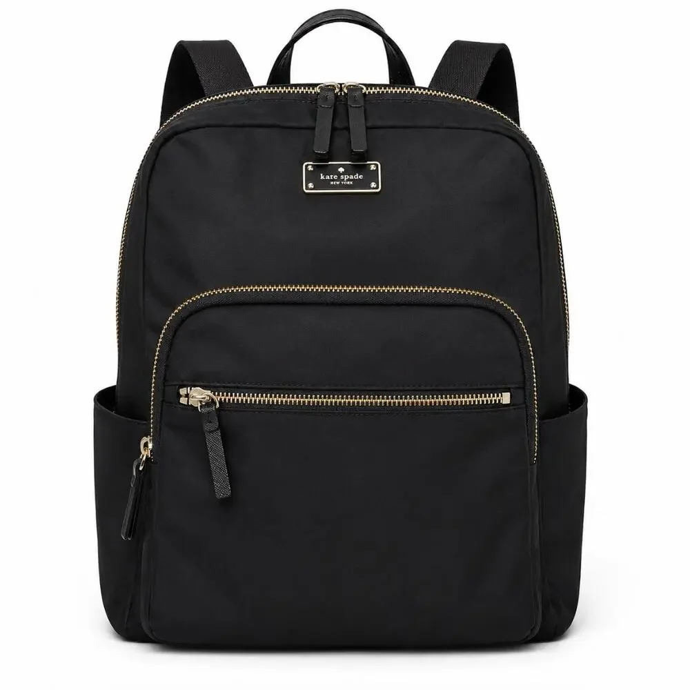 KATE SPADE Hilo Blake Ave XL Laptop Backpack Nylon Black $225